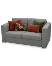 Dwuosobowa szara sofa loftowa - Telva 2Q w sklepie Edinos.pl