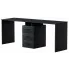 Czarne nowoczesne biurko dla rodzeństwa Tadoro 4X