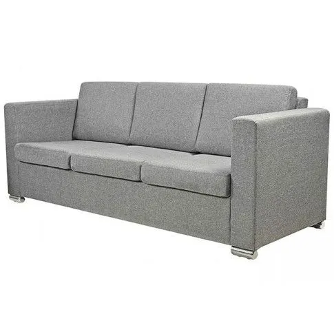 Trzyosobowa jasnoszara sofa loftowa Sigala 3Q