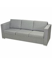 Trzyosobowa jasnoszara sofa loftowa - Sigala 3Q w sklepie Edinos.pl