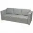 Trzyosobowa jasnoszara sofa loftowa - Sigala 3Q