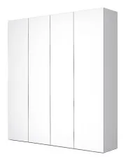 Biała wysoka minimalistyczna szafa uchylna - Varelli 3X w sklepie Edinos.pl