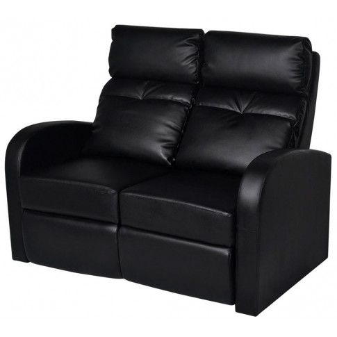 Zdjęcie produktu Fotele kinowe z podświetleniem LED Mevic 2X – czarne.