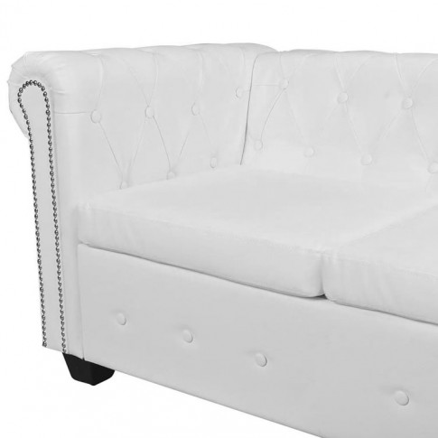 Biała sofa narożna Charlotte 5Q