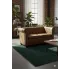 2 osobowa brązowa sofa w stylu Chesterfield   Xavier 2Q