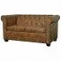 2-osobowa brązowa sofa w stylu Chesterfield - Charlotte 2Q