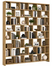 Ogromny regał na książki biblioteczka dąb artisan - Eliene w sklepie Edinos.pl
