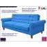 Fotografia Sofa rozkładana Carpon 2K - niebieska z kategorii Salon