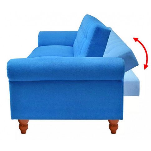 Szczegółowe zdjęcie nr 7 produktu Sofa rozkładana Kallisto 2K - niebieska
