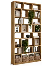 Wysoki regał biblioteczka nowoczesna dąb artisan - Otieni w sklepie Edinos.pl