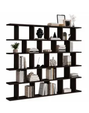 Duży regał biblioteczka w stylu nowoczesnym wenge - Mazioni w sklepie Edinos.pl