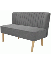 Romantyczna sofa Shelly - jasnoszara w sklepie Edinos.pl