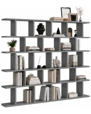 Szary designerski regał biblioteczka na książki - Mazioni w sklepie Edinos.pl