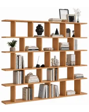 Designerska ażurowa biblioteczka regał na książki olcha - Mazioni w sklepie Edinos.pl