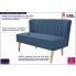Fotografia Romantyczna sofa Shelly - niebieska z kategorii Tanie kanapy i sofy