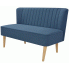 Romantyczna sofa Renzo - niebieska