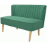Romantyczna sofa Shelly - zielona 
