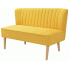 Zdjęcie produktu Romantyczna sofa Shelly - żółta.