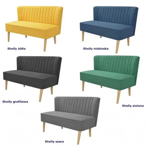 Szczegółowe zdjęcie nr 6 produktu Romantyczna sofa Lernes - żółta