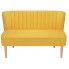 Szczegółowe zdjęcie nr 5 produktu Romantyczna sofa Shelly - żółta