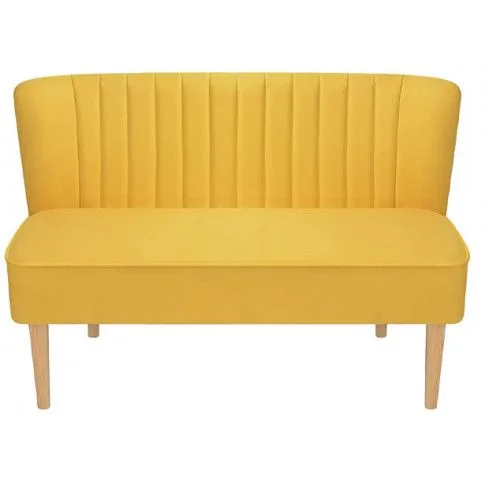 Szczegółowe zdjęcie nr 5 produktu Romantyczna sofa Lernes - żółta