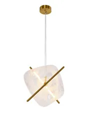 Szklana lampa wisząca nad stół - C14-Steria w sklepie Edinos.pl