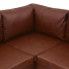 Szczegółowe zdjęcie nr 7 produktu Przestronna sofa narożna Miva 2X - brązowa