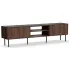 Stolik pod tv 200 cm orzech + czarny Pazzio 5X