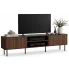 Stolik pod TV 200 cm do salonu orzech warmia + czarny marmur - Pazzio 5X