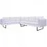Fotografia Miva X Bogoto sofa ze sztucznej skóry, biała z kategorii Wypoczynki
