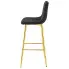 Czarny welurowy hoker glamour Monix 4X