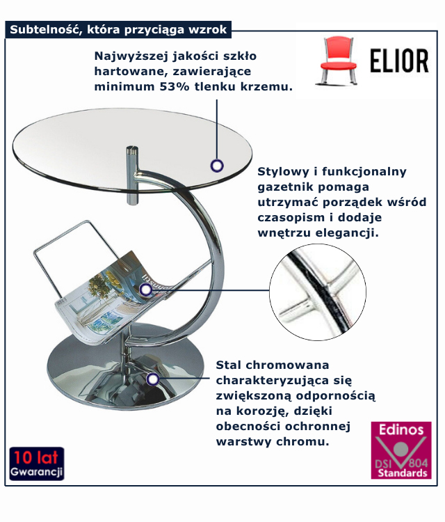 ława okrągła Kradis