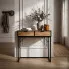 Aranżacja wnętrza z konsolą loft dąb craft Defiti
