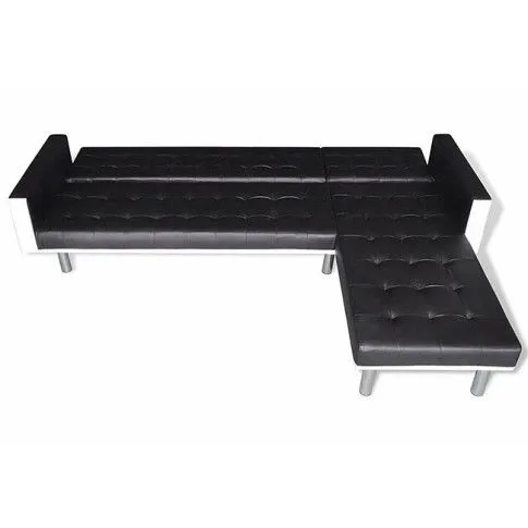 Rozkładany czarny narożnik Lorea 5Q