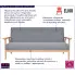 Estelle jasnoszara sofa