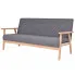 Ciemnoszara sofa do salonu - Sybis