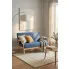 Niebieska sofa 2 osobowa Sybis