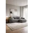 salon z wykorzystaniem ciemnoszarego naroznik aberrio 3x