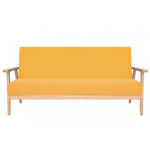 3-osobowa żółta sofa retro - Vita 3X