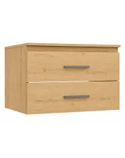 Szafka wisząca na umywalkę nablatową dąb artisan 80 cm - Wiba 4X w sklepie Edinos.pl
