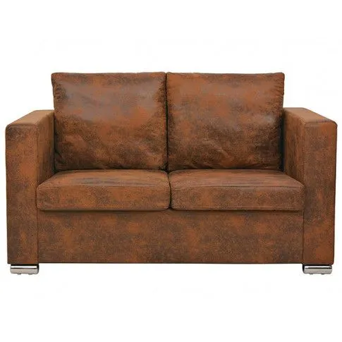 Przytulna brązowa sofa Vela 2Q dwuosobowa