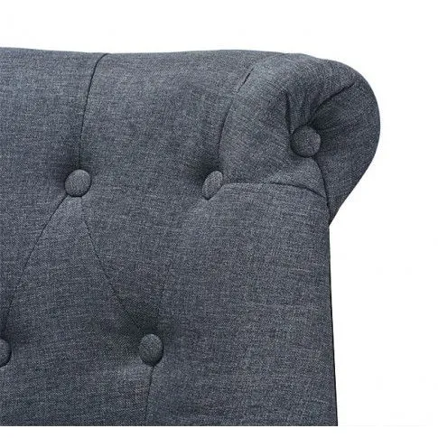 Szczegółowe zdjęcie nr 4 produktu Romantyczna mała sofa Wedis - szara