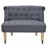 Fotografia Romantyczna mała sofa Edme - szara z kategorii Tanie kanapy i sofy