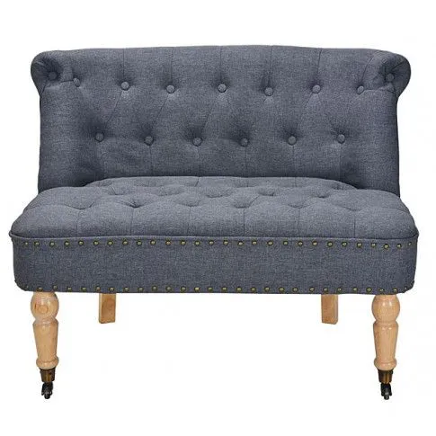 Fotografia Romantyczna mała sofa Wedis - szara z kategorii Kanapy i sofy
