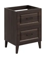 Szafka pod umywalkę w kolorze Dąb Ristretto - Raventia 3X 60 cm w sklepie Edinos.pl