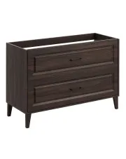 Szafka pod umywalkę w kolorze Dąb Ristretto - Raventia 3X 120 cm w sklepie Edinos.pl
