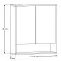 Szafka scienna z lustrem Raventia 6X 80 cm