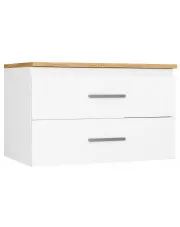 Szafka łazienkowa na umywalkę biały + dąb artisan 80 cm - Wiba 4X w sklepie Edinos.pl