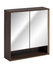 Szafka wisząca z lustrem Dąb Ristretto - Raventia 6X 80 cm w sklepie Edinos.pl