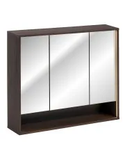 Szafka wisząca z lustrem Dąb Ristretto - Raventia 6X 100 cm w sklepie Edinos.pl